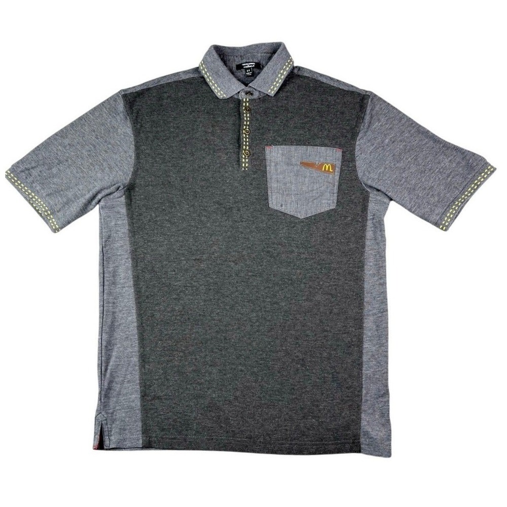 Timeless Elements Mcdonald's Polo Shirt Men's Small Regular Short Sleeve Gray
